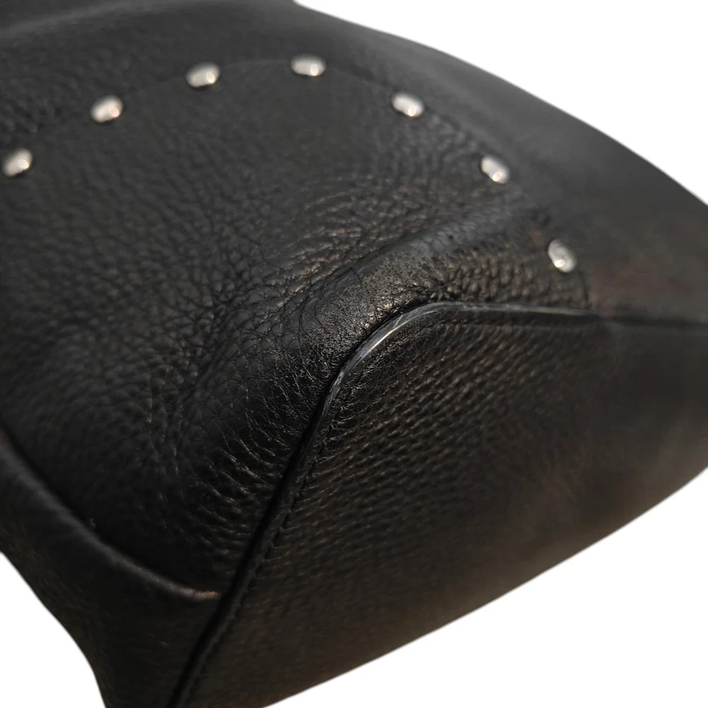 REBECCA MINKOFF Rose Tote With Biker Studs in Black Studded Bag - Picture 12 of 16